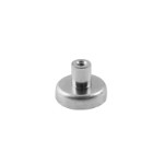 Ferrite pot magnet Ø16x4,5 mm with M3 Screw Socket and 1,8 kg holding force